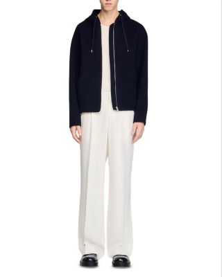 Hooded Zipper Wool Jacket