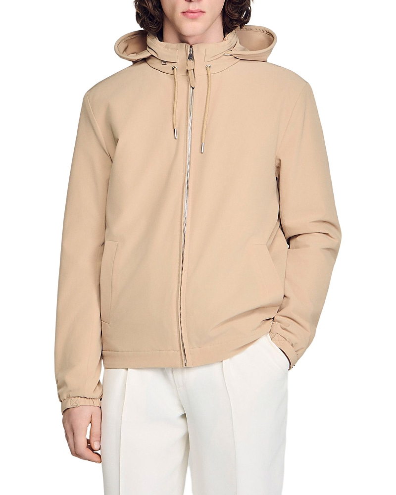 Sandro Orion Hooded Zip Up Jacket