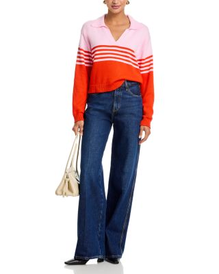 Jules K Striped Color Blocked Sweater
