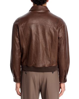 Leather Bomber Jacket