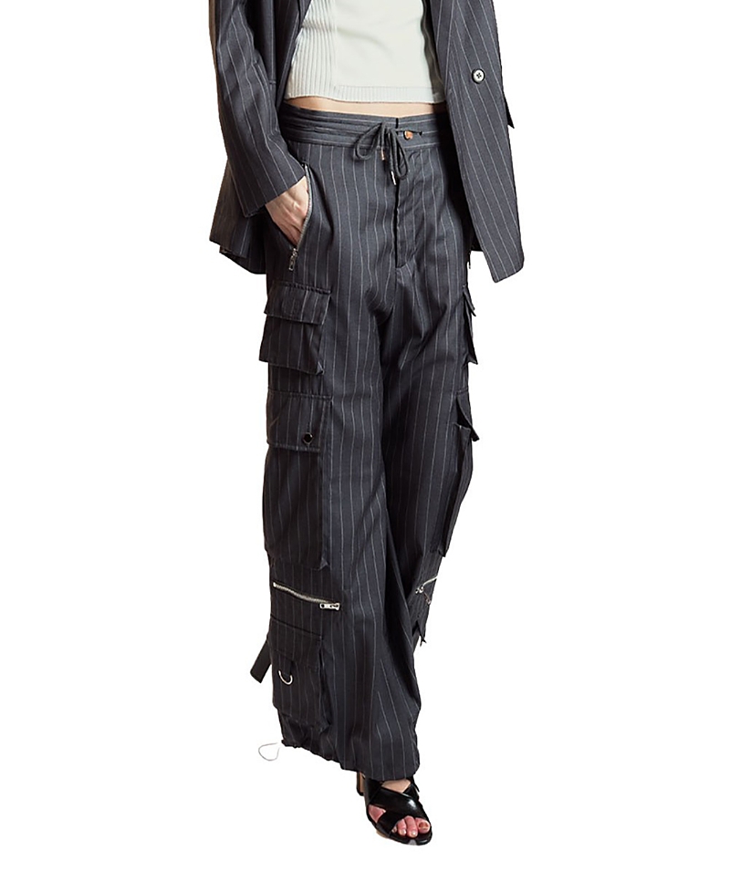Cynthia Rowley Pinstripe Cargo Pants