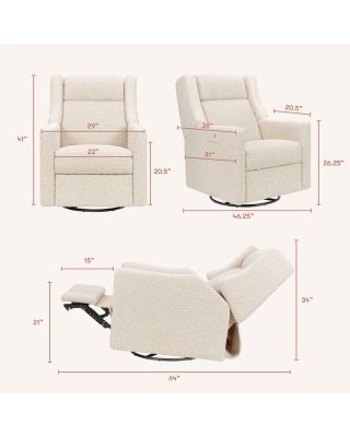Kiwi Deluxe Power Recliner & Swivel Glider with Heat & Massage
