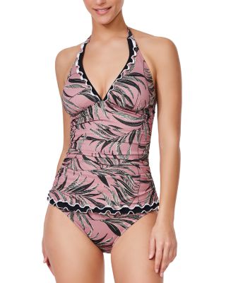 Palmita Halter Tankini & La Palm Mid-Rise Shirred Bottom