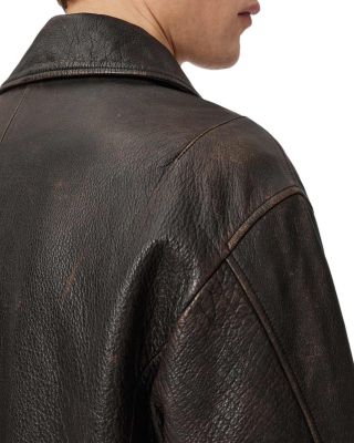 Leather Oversized Jacket