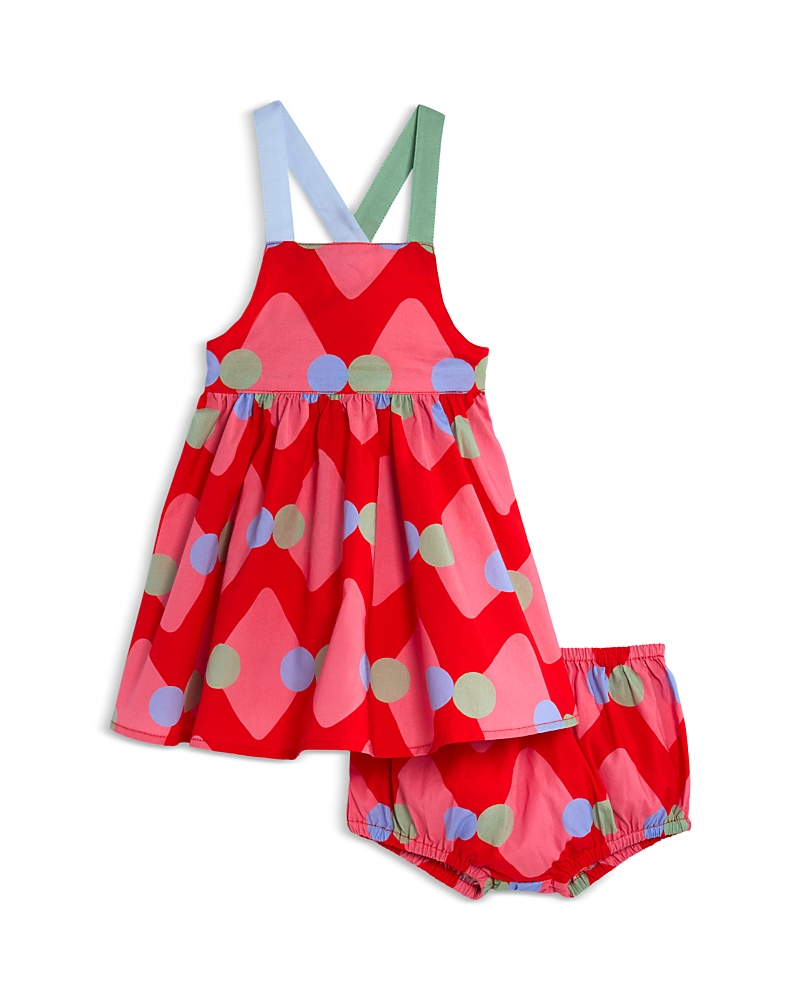 Stella McCartney Girls' Charleston Sleeveless Geo Print Dress & Bloomers Set - Baby