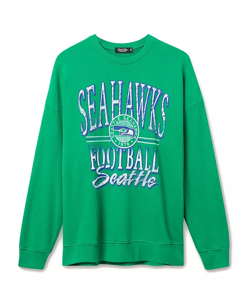 Junk Food Clothing Unisex Nfl Seattle Seahawks Lateral Crew Fleece
