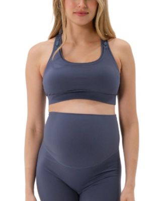 Women's High Impact with Easy-Release Breastfeeding Clips Racer Back Maternity & Nursing Sports Bra