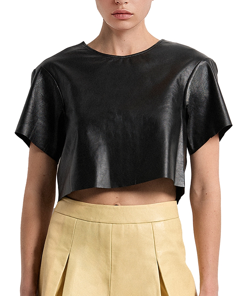 As by Df Beck Upcycled Leather Tee