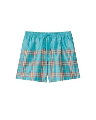  Gradient Check Swim Shorts