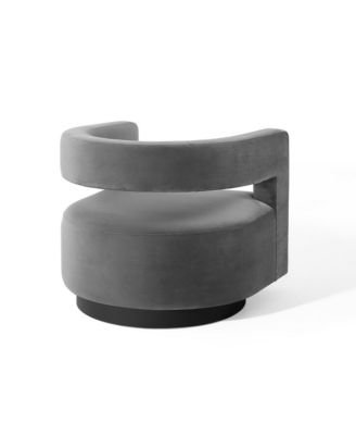  Spin Cutaway Performance Velvet Swivel Armchair