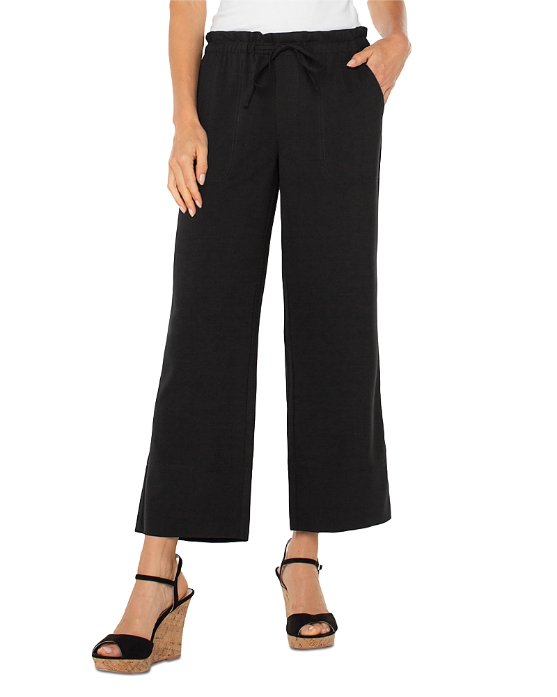 Liverpool Los Angeles Tie Waist Ankle Pants