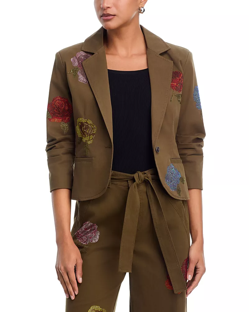 Cinq a Sept Heatset Roses Le Petit Khloe Blazer