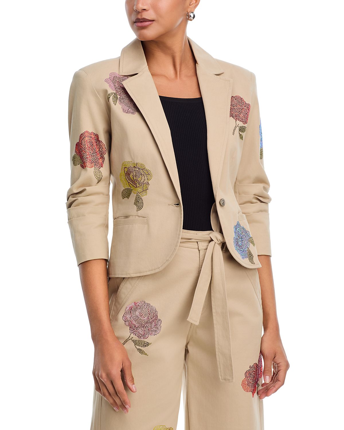 Cinq a Sept Heatset Roses Le Petit Khloe Blazer