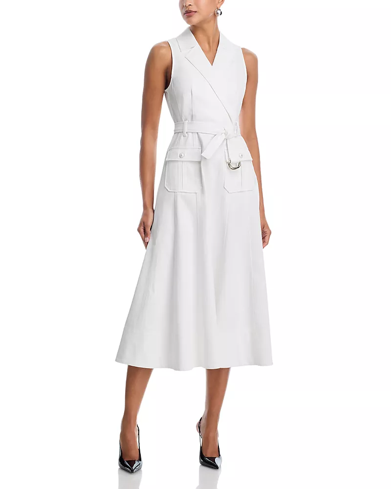 Cinq a Sept White Denim Lenessa Dress