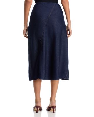 Lisbon Denim Skirt in Oceanrinse