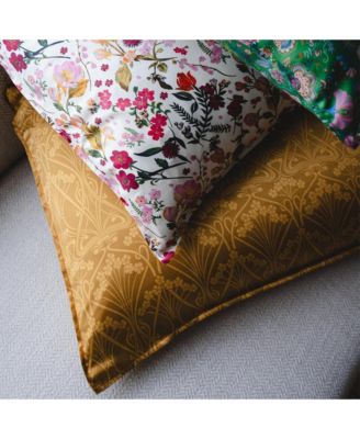  Liberty Fabric Nouveau Ianthe Print Silk Pillowcase, King