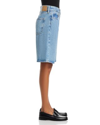 Ariel High Rise Jean Shorts in Everglade