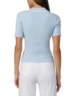 The Jess Pointelle Polo Shirt