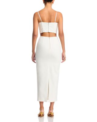 Martini Cutout Corset Midi Dress