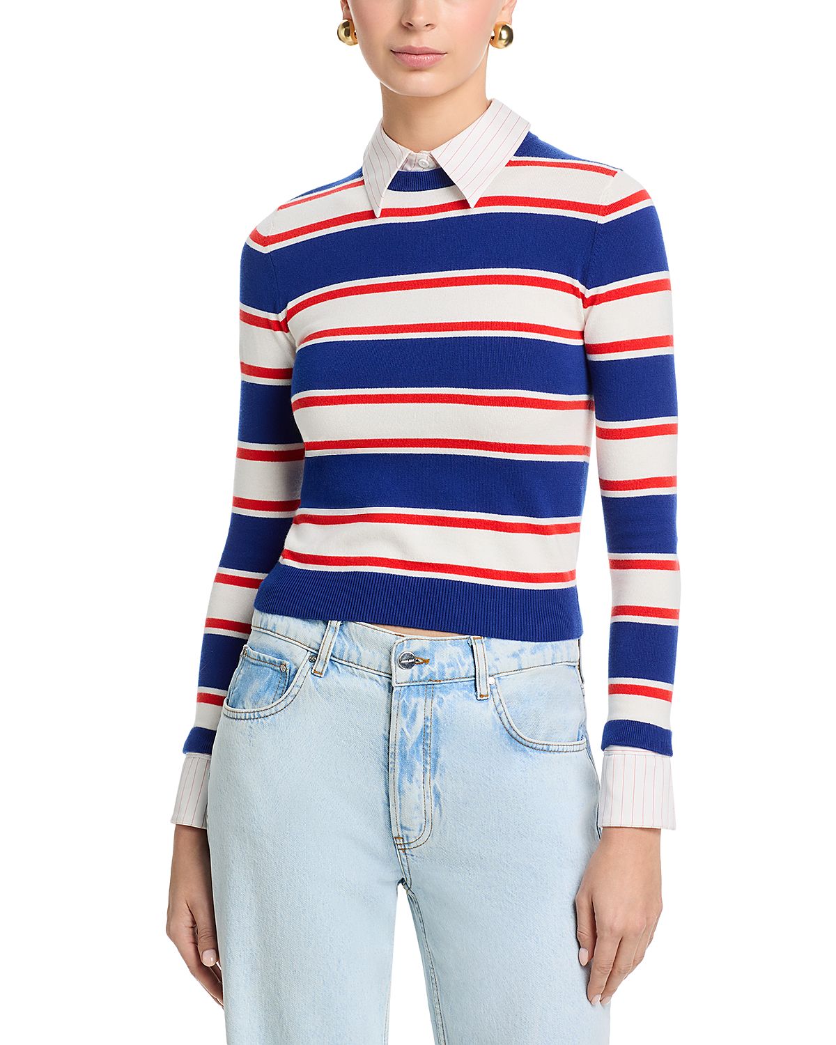 Alice and Olivia Porla Collared Sweater