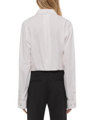 Gathered Hem Crop Top