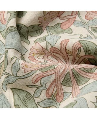 Morris & Co Honeysuckle Linen Blend Pillowcase Pair, Standard