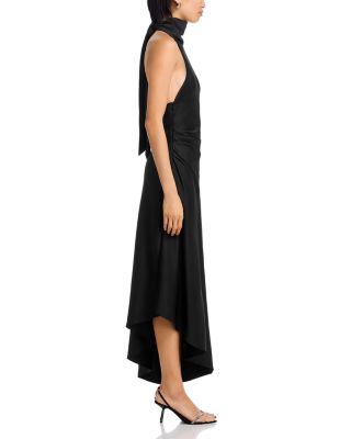 Monica Satin Midi Dress