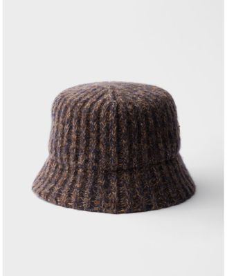  Melange Knit Bucket Hat