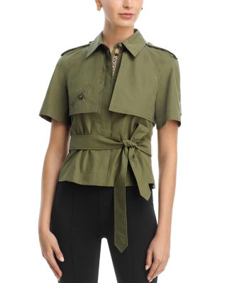 Cropped Trench Shirt