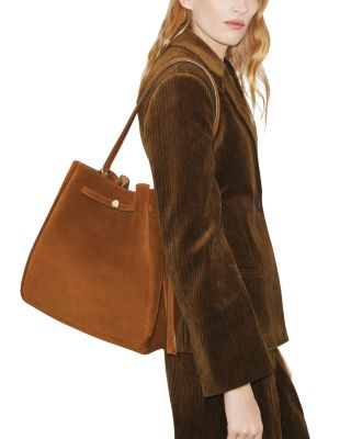 Romy Large Suede Hobo Bag