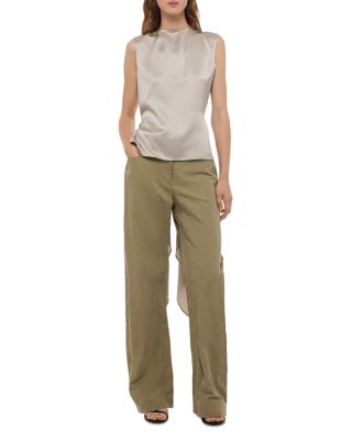 Silk Scarf Drape Top