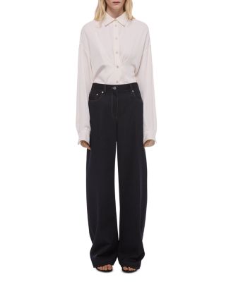 Relaxed Bootcut Gab Pants