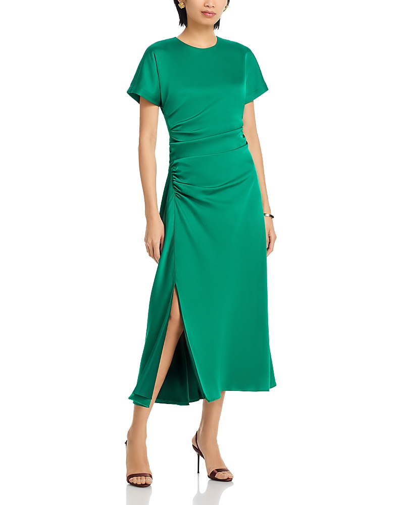 Simkhai Marabella Short Sleeve Draped Midi Dress