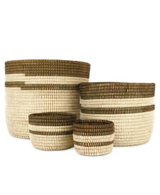 Catch All and Planter Stripe Basket, 5.5"