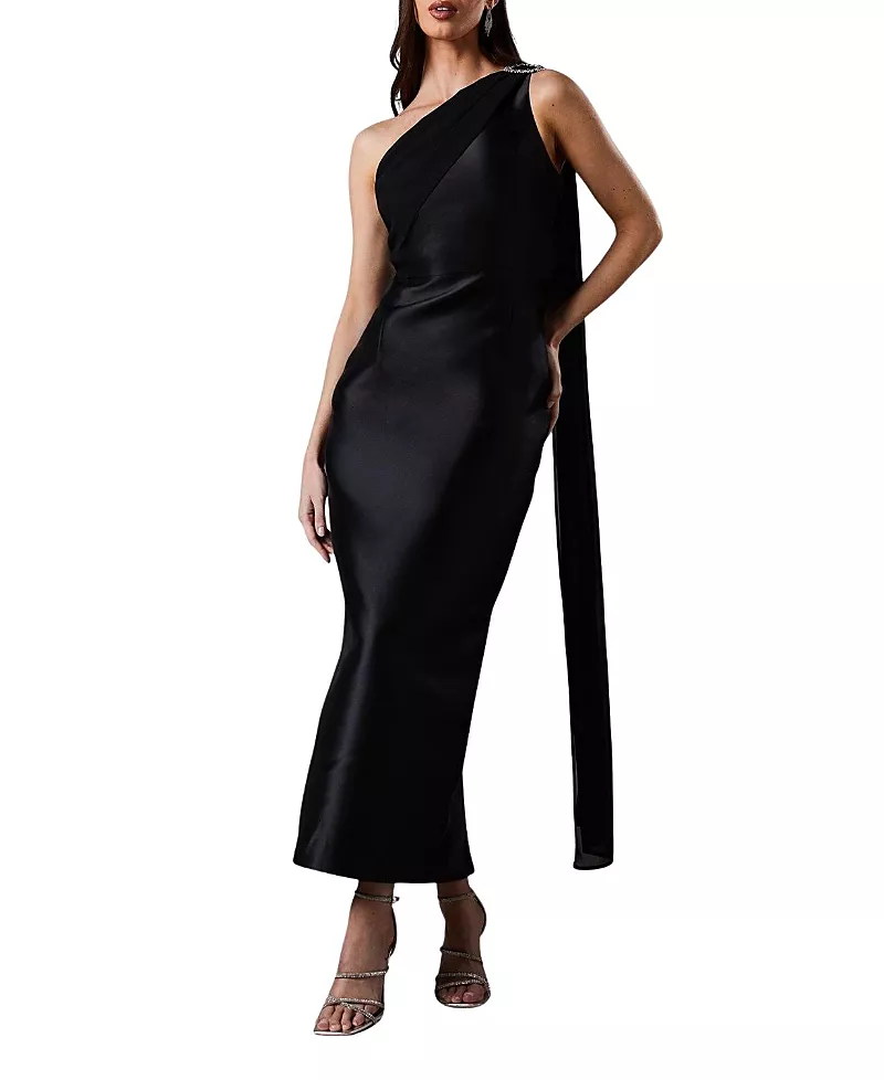 Coast One Shoulder Twill Gown