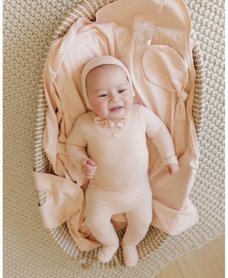  Unisex Heart and Star Button Pointelle Collection Paci Lovey - Baby