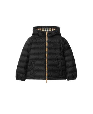 Boys' Checker-tape Nylon Hooded Puffer Jacket - Little Kid, Big Kid