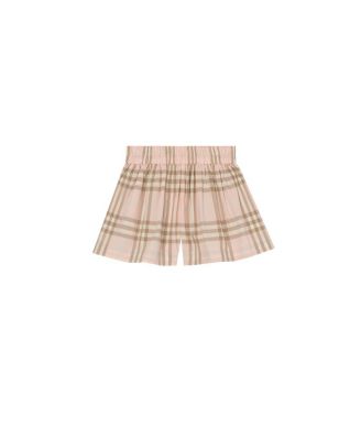 Girls' Check Cotton Shorts - Baby, Little Kid