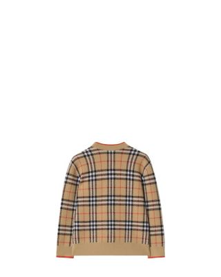 Girls' Check Wool Cardigan - Little Kid, Big Kid