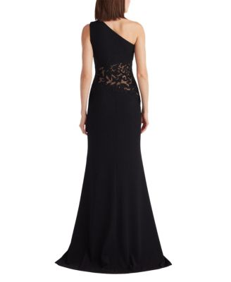  Verrier One-Shoulder Illusion Gown
