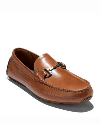 Men's Hutchison Grand Brown Leather Driving Loafers