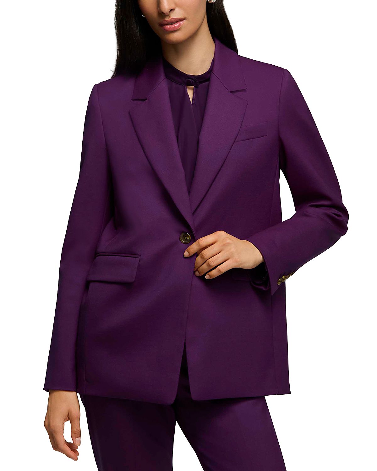 Argent Notch Lapel Blazer
