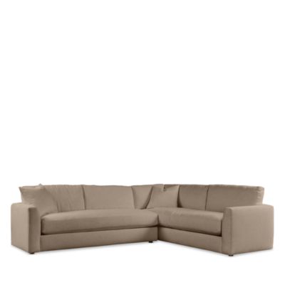 Bloomingdale's Whittier 2 Piece Sectional Sofa In Brown