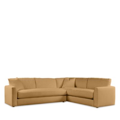 Bloomingdale's Whittier 2 Piece Sectional Sofa In Brown