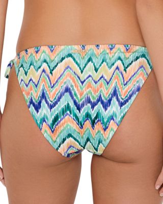 Tropical Chevron String Bikini Bottom