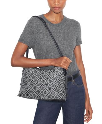 T Monogram Messenger Shoulder Bag