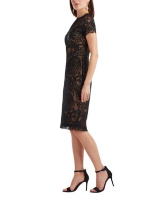  Sable Embroidered Tulle Dress