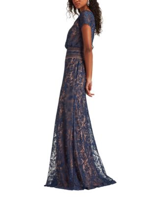 Calista Embroidered Blouson Gown