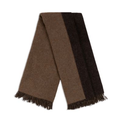 The Gentlemen's Collection Reversible Double Cloth Lambswool Throw