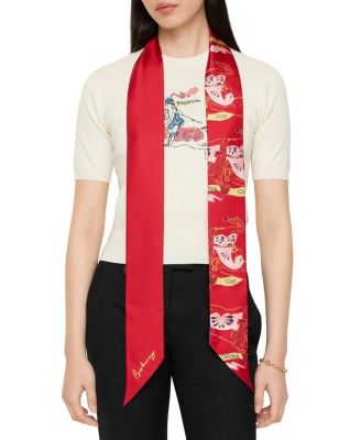  Skinny Watercolour EKD Silk Scarf
